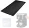 Tapis de Machine à Café en Silicone 47 x 29 cm, Antidérapant, Entièrement Automatique, Barista pour De Longhi Magnifique, Philips LatteGo (Noir)