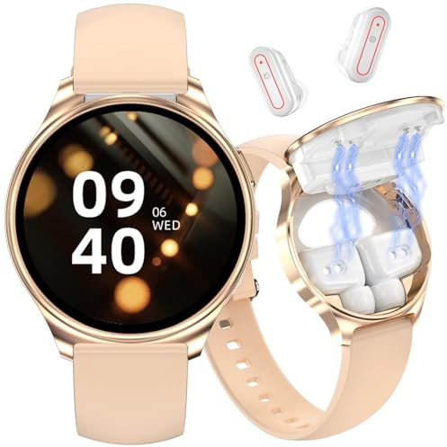 Smart Watch con cuffie (rosa)