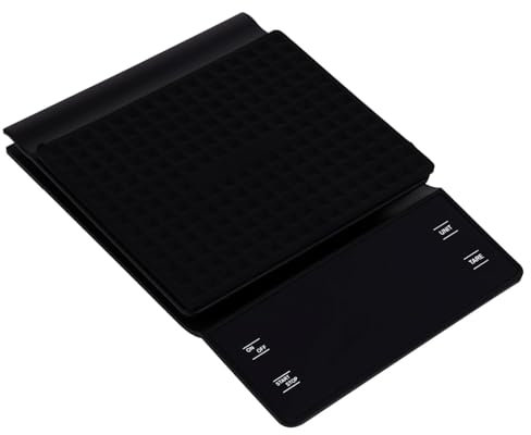 CRILSTYLEO Timer kitchen scale coffee scale kocher batteriebetrieben digitalwaage feinwaage kaffewaage Elektronische Kaffeewaage Handtropfkaffee Backen elektronische Waage Küchenwaage Black