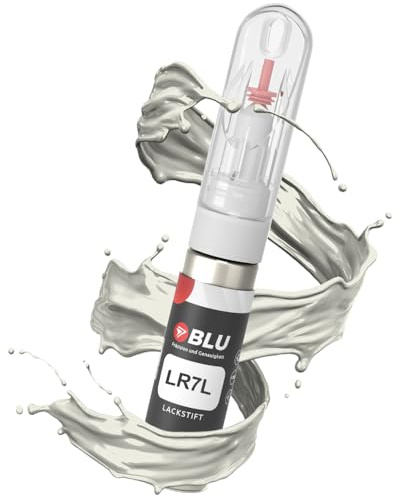 BLU Lackstift Auto kompatibel für VW LR7L GRAU SILVERLEAF | Auto Lack Reparatur 2in1 Ausbesserungslack Pinsel + Nadel