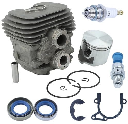AOIUU 50mm Cylinder Piston Gasket Kit Fit For S-t-i-h-l TS410 TS420 TS 410 420 Cut-Off Saw Spark Plug Decompression Valve 42380201202
