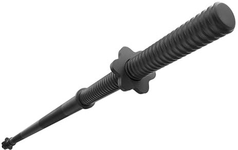 TREX SPORT Langhantelstange 120 cm, 150 cm | Stahl Hantelstange für Krafttraining, 25 mm | Rutschfeste Griffe & Sternverschlüsse, bis 100 kg Belastbarkeit | 150 cm