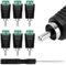 KUOQIY 6 Piezas RCA Macho Conector Adaptador, RCA Macho Enchufe a AV Tornillo Terminal Bloque, Audio Video Conector Adaptador, para Sistema de Cámara de Seguridad CCTV