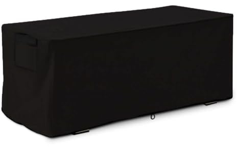 Garten Kissentruhe Kissenbox Abdeckung Auflagenbox Schutzhülle Gartenbox Abdeckplane Gartentruhe Schutzplane Abdeckhaube 100 Wasserdicht UV- Sowie Witterungsbeständig, 123x62x55/158x76x69cm