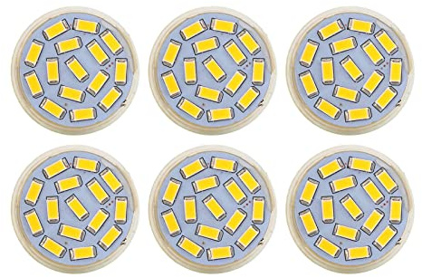 aqxreight 6Pcs GU4 LED Bulbs 3W 270LM MR11 Warm White 3000K 12V Low Voltage Light Bulbs for Indoor Outdoor Landscape Lighting (Warm Light)