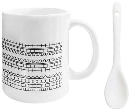 BafanglaiUK Fuck This Shit Mug Hidden Message Coffee Cup, 11Oz Ceramic Mug Cup,for Tea Coffee Hot Brew,Funny Adult Humor Gift(330ml)