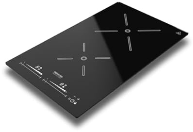THETFORD Topline 902 Induktionskochfeld, Schwarz, 2 Kochstellen, Strom, Schott Ceran Glas, 50x30,5x5,3 cm