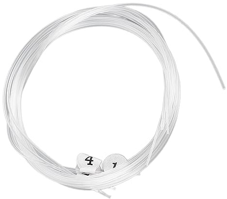 Omquot Set di corde per ukulele professionali, 4 pezzi, francobolli caldi per artisti, corde in nylon per il tempo libero e l'intrattenimento