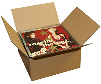 50 St. 7 Zoll Single Schallplatten Versandkartons für 1 bis 25 Faltkartons 200x200x100 mm Europaletten Modul Maß