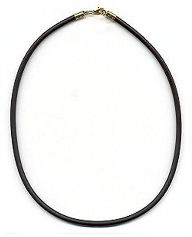 Band, 4mm Gummi, 90cm, gold-farbig