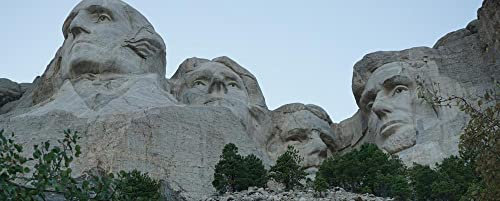 hansepuzzle 32847 - Mount Rushmore Panorama-Puzzle 2000 Teile - Orte Motiv mit hochwertiger Aufbewahrung: Kartonbox und wiederverschließbarem Beutel - Format 116,6 × 46,7 cm