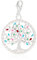 Thomas Sabo Damen Charm-Anhänger Tree of Love bunt 925 Sterling Silber 1667-473-7