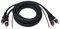 MainCore 2m long 2 x RCA to 2 x RCA with Ground/Earth/Tag Cable Lead for Turntable Vinyl Record Deck Mixer CD Player (Available in 1.5m, 2m, 3m) (2m)