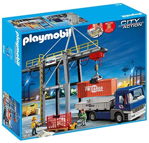 PLAYMOBIL 9540 City Action Elektrischer Verladekran mit LKW