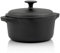 BBQ-Toro Gusseisen Cocotte | 4 Liter, Ø 22,5 cm | schwarz, rund | Bräter mit Deckel | Topf mit Deckel aus Gusseisen | Gusseisen Bratentopf für Grill und Backofen | Gusstopf, bereits eingebrannt