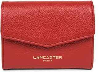 Lancaster | Dune - Portefeuille Cuir de Vachette Grainé Rouge