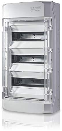 F-tronic Aufputz Feuchtraumverteiler IP65, Neptun36, PS, Lüftung offen