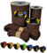 EdcX Paracord 4mm, 35+ Colori Solidi (10m, 15m, 30m, 50m, 100m, 300m) | Ideale per campeggio, sopravvivenza, attività all'aperto | Corda 100% nylon 4 mm| Corda Tattica 550 Tipo III (Chocolate, 15 m)