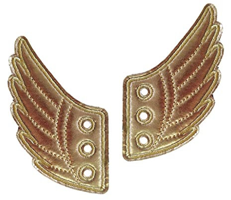 #N/A 2 Piezas de Moda Punk Alas de ángel Zapatos Zapatillas de Deporte Accesorios Decoraciones - Oro