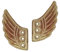 #N/A 2 Piezas de Moda Punk Alas de ángel Zapatos Zapatillas de Deporte Accesorios Decoraciones - Oro