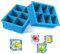 iNeibo Silicone Large Ice Cube Tray Silicone Ice Mold - Make 6 Pieces 2 Inch Ice Cube for Whiskey Drinking, A Must-Have for Cooling Bar Drinks Make Fun Ice Food (Blue, 2 Pack)