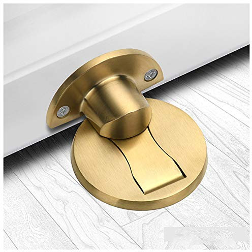 WZCXYX Magnetic Door Stops 304 Stainless Steel Door Stopper Hidden Door Holders Catch Floor Nail-free Doorstop Furniture Hardware(Color:B)