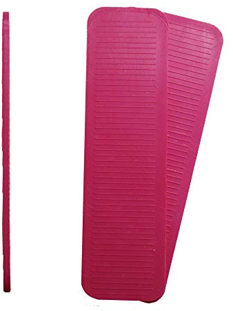 Karl Dahm Unterlegplättchen 2 mm aus Kunststoff, 100 Stück I Kunststoff-Abstandshalter 80 x 23 mm I Rutschfeste & robuste Unterlegklötze – 12744