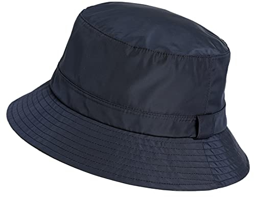 Comhats Unisex Wasserdichter Fischerhut für Spaziergänge, Golf, Safari, Damen-Regenhut, LSF 50+, Sonnenhut, verstellbar, verstaubar, Winddicht, Navy, L/XL
