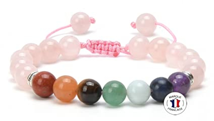Attraction Zen ARMBAND VERSTELLBAR | ECHTES 8mm NATURSTEIN | KOSTENLOSE EBOOKS DEUTSCH | HANDGEFERTIGT | Schmuck für Damen und Herren | ALLE STEINE IN UNSEREN ARMBÄNDERN SIND NATÜRLICH (ROSAQUARTZ)