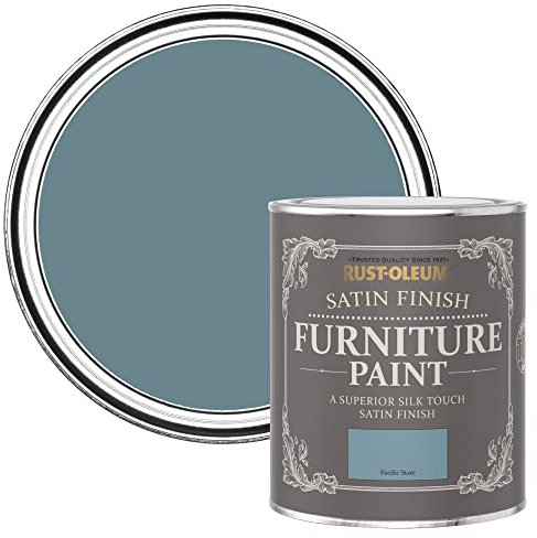 Rust-Oleum Blue Furniture Paint in Satin Finish - Pacific State 750ml