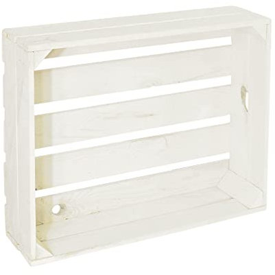 CHICCIE 2 Set Holzregal Schmalhanz 50x40x15cm - Weiß