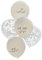 JGA Ballons Bride to be 5 Stück – Latexballons rosa weiß gold – Future Mrs Helium Ballons – Junggesellinnenabschied Deko – Team Braut Partyballons Set