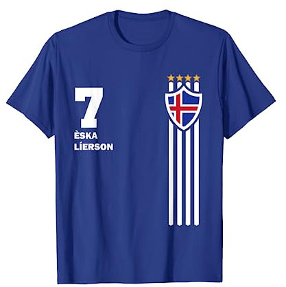 Isländische Namen auf Sauf Trikot Fußball Island Mallorca T-Shirt