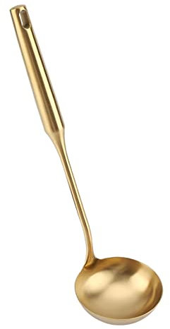 D Mestolo, Mestoli da Minestra Oro, Salsiere, Mestolo da Minestra D'Oro, Mestolo, Mestolo D'Oro, Mestolo da Minestra, Suppenkelle Mestolo in Acciaio Inossidabile Cucchiaio Grande (Mestolo)