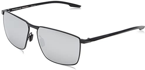 Porsche P8948 Sonnenbrille, Schwarz, Schwarz, 61 für Herren, Schwarz, Schwarz