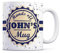 Tazletree John Mug- Hands Off John’s Mug - Funny and Bold Coffee Mug for Their Personal Space