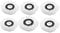 SWISSPACK Pack of 6 Spin Mop Replacement Head 360° Magic Mop for Standard Rotating Universal Commercial Use (White)