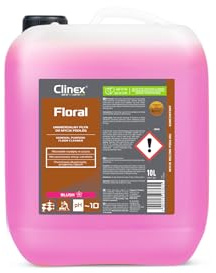 CLINEX Floral Universalflüssigkeit, zum Reinigen von Böden, Rouge, 10l