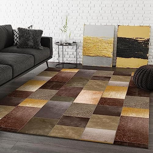 3D-Gedruckter Vintage-Teppich Mit Geometrischem Blumen-Patchwork 40 X 60 cm / 15,7 X 23,6 Zoll -Kunstteppich, Dekorativer Teppich Für Schlafzimmer, Kinderzimmer Oder Wohnzimmer - Polyester-Soft-Touch