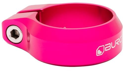 Burgtec Seat Clamp 34.9mm Toxic Barbie Pink