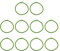 F Fityle 10x Trampolin-Elastikseil, Bungee-Seil, elastische Bänder, langlebiges Trampolin-Zubehör für Indoor-Trampolin, Fitness-Trampolin, Blau
