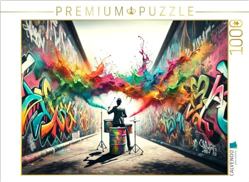 CALVENDO Puzzle Urban Beats: Graffiti Rhythms | 1000 Teile Lege-Größe 64 x 48 cm Foto-Puzzle für glückliche Stunden