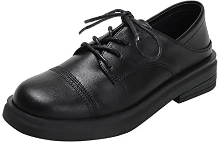 Scarpe Basculanti Donna Mocassini in Pelle Donna Scarpe Prima Classe Donna Scarpe Numeri Piccoli Scarpa Donna Elegante (Black, 40)