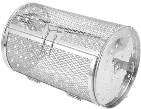 Mipcase Stainless Steel Baking Pan Grill Rotisserie Basket Bbq Grill Rack Kebab Skewers for Vegetables Meat Fish