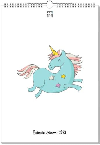 artboxONE Kalender 2026 Believe in Unicorns Wandkalender A3 2026 Fiktion