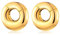 Longbeauty Magnetisch Ohrgewichte für Gestreckte Ohrmessgeräte Ohrhänger Edelstahl Flesh Tunnel Plug Hoop Expander Ohrpiercing, Gold, 0G (8mm)