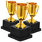 OFFSCH 3St Trophäe kleine Pokale Mini-Award-Cupsr Mini-Preispokale Sportpokal für Kinder Halloween-Partyzubehör für Erwachsene Pokale Siegerpokal Plastik Golden Wiederverwendbar