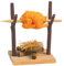 Abaodam Miniature Furniture Model Mini Verse Pretend Play Kitchen Accessories Wood Crafted BBQ Grill Set