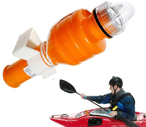Misaakoeq Luce salvagente galleggiante, luce di segnalazione salvagente | Razzi per barche,Lampada di segnalazione elettronica per barche con luce LED ad alta visibilità per sci nautico