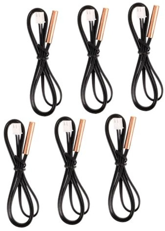Cabilock 6 Piezas Sensor de Temperatura del Aire Acondicionado Accesorios Aire Acondicionado Accesorios de Aire Acondicionado termistor del transmisor Sensor de 15k termistor de 20k Cobre